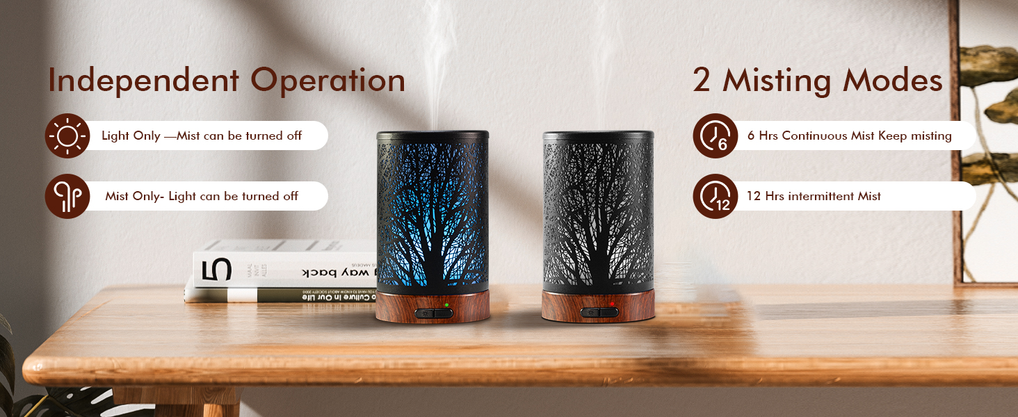 WP-188 independent operation and two misting modes - 30 second intermittent mist or continuous mist