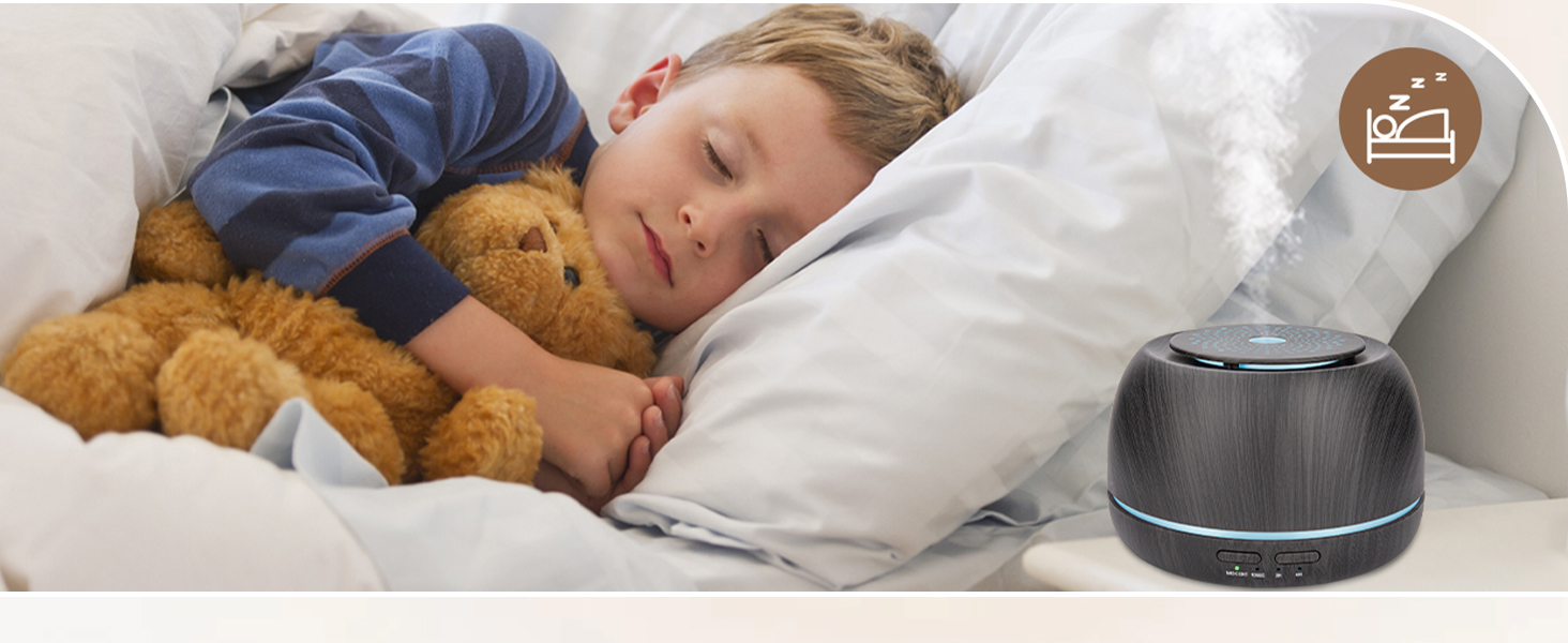 WP-158 aroma diffuser running quietly in a child’s bedroom at night