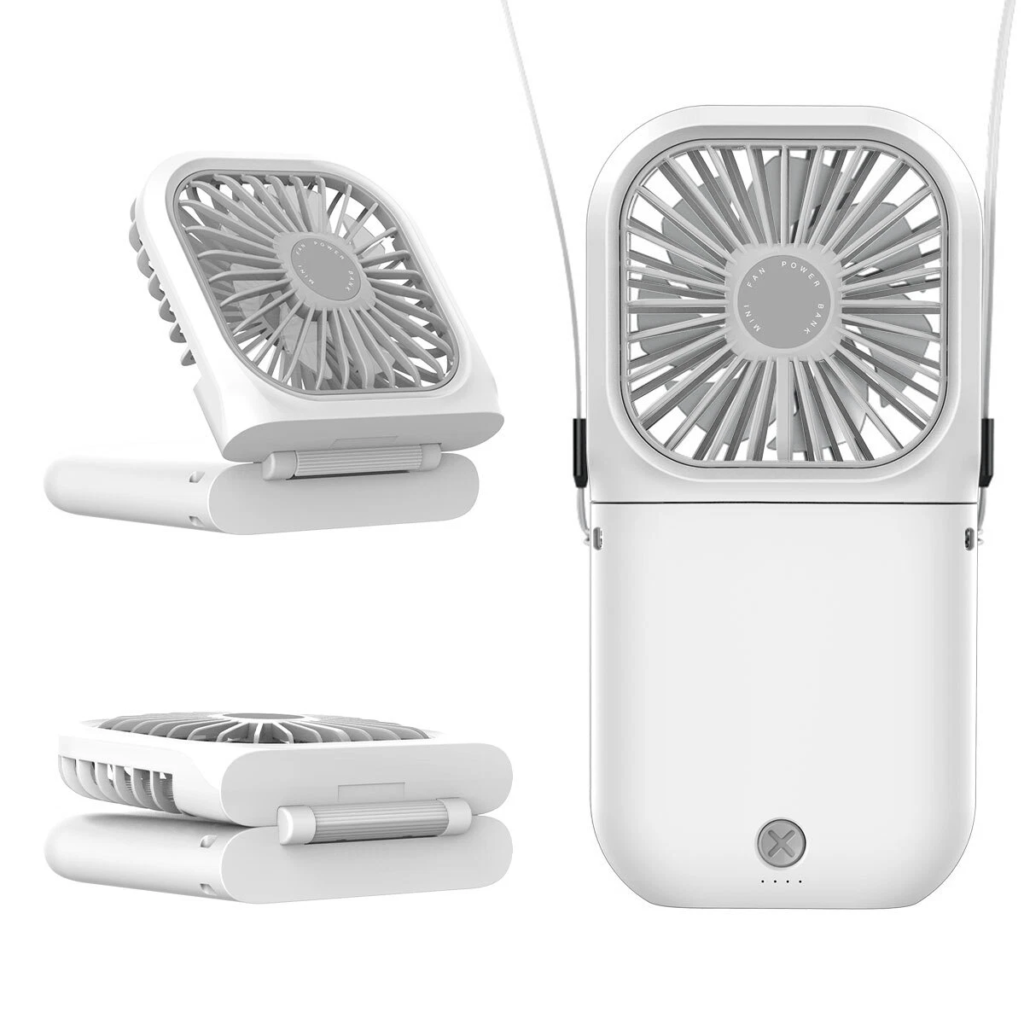 F20 2-In-1 Power Bank Ultra-thin Folding Fan