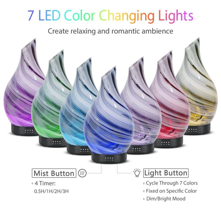 WP-167 seven LED colour changing lights with the mist button and light button on the touch panel