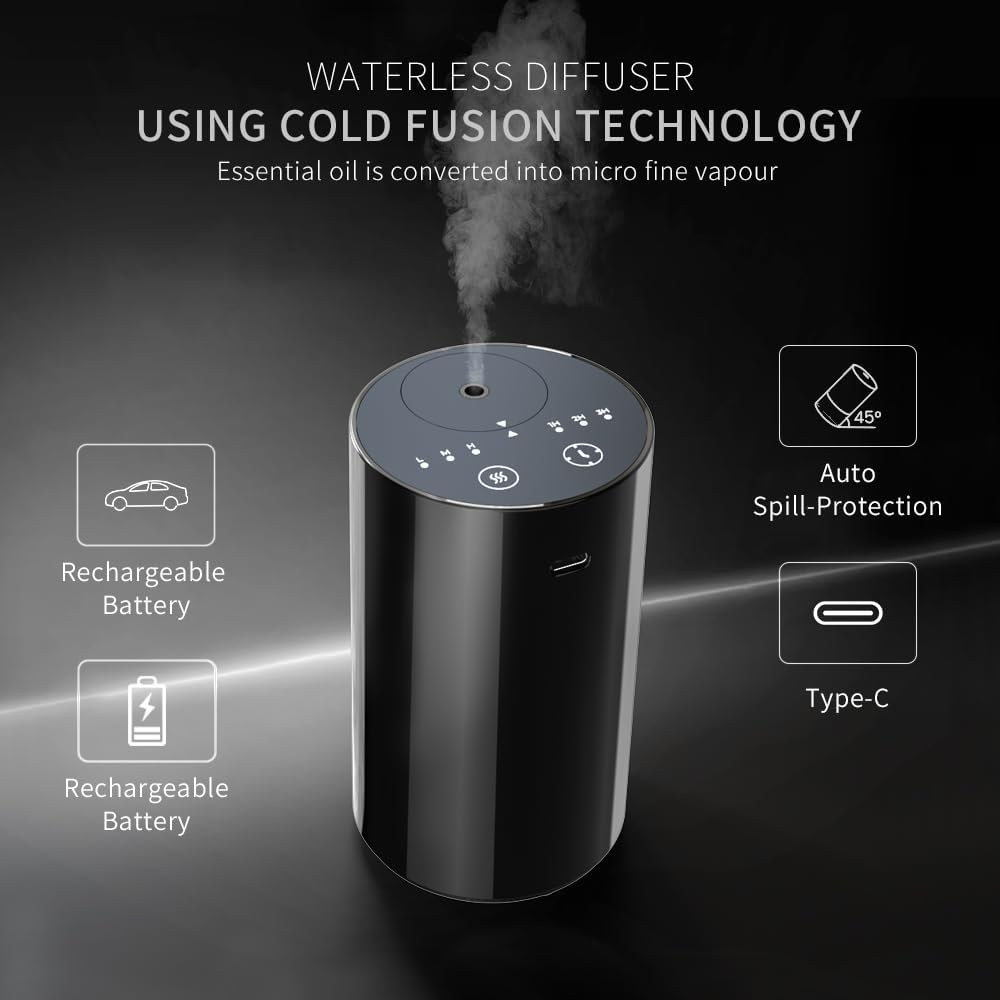 WP-A008 waterless essential oil diffuser using cold fusion technology - oil is converted into micro fine vapour