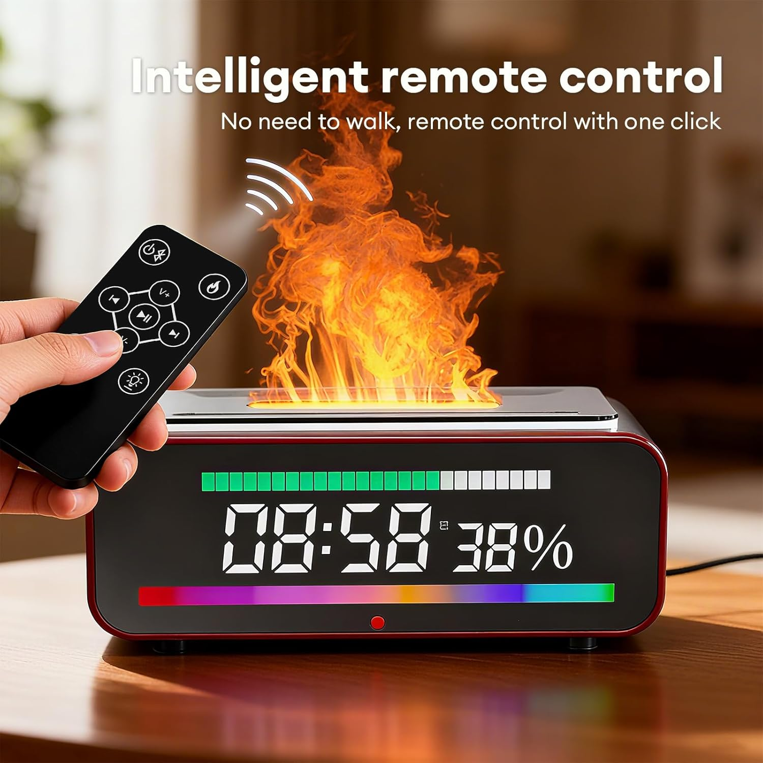 WP-K52 flame aroma diffuser with the intelligent infrared remote control