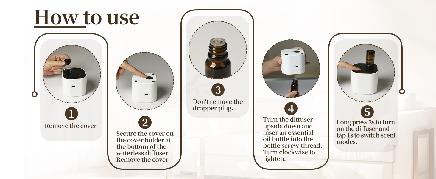 Waterless Aroma Diffuser-how to use