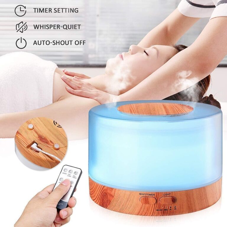 500ml Smart Bluetooth diffuser features - timer setting, whisper-quiet operation and auto shut-off