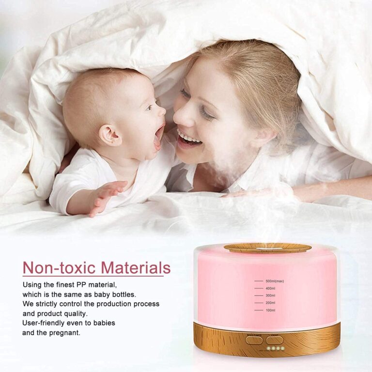 500ml Smart Bluetooth diffuser made of non-toxic PP material, safe around babies and pregnant users