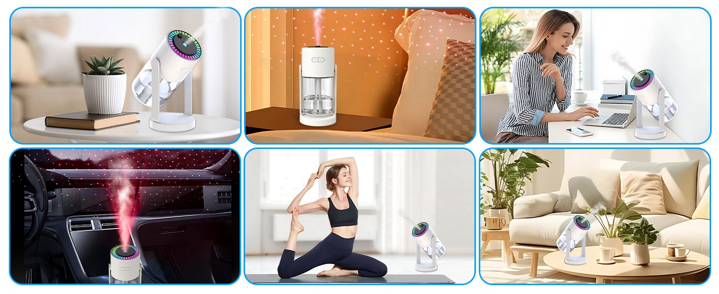 WP-028 humidifier applications in home car office and yoga
