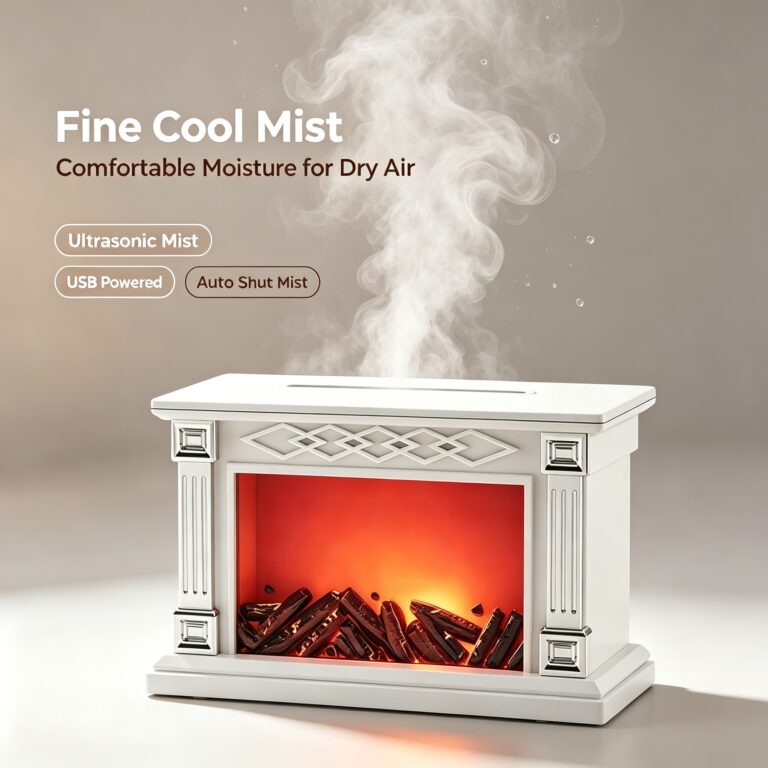 WP-198 fine cool mist with ultrasonic atomiser, USB powered operation and auto shut mist