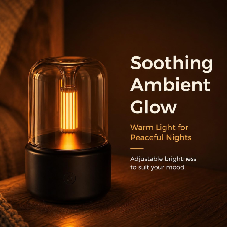 WP-702 soothing ambient glow night light with adjustable warm brightness for peaceful nights