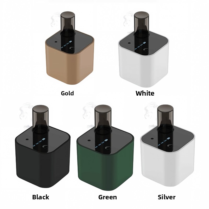 WP-A200 waterless aroma diffuser colour options - Gold, White, Black, Green and Silver
